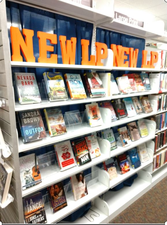 Photo of New Large Print Section at Main Library