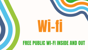 Wi-Fi: Free public Wi-Fi -inside and out