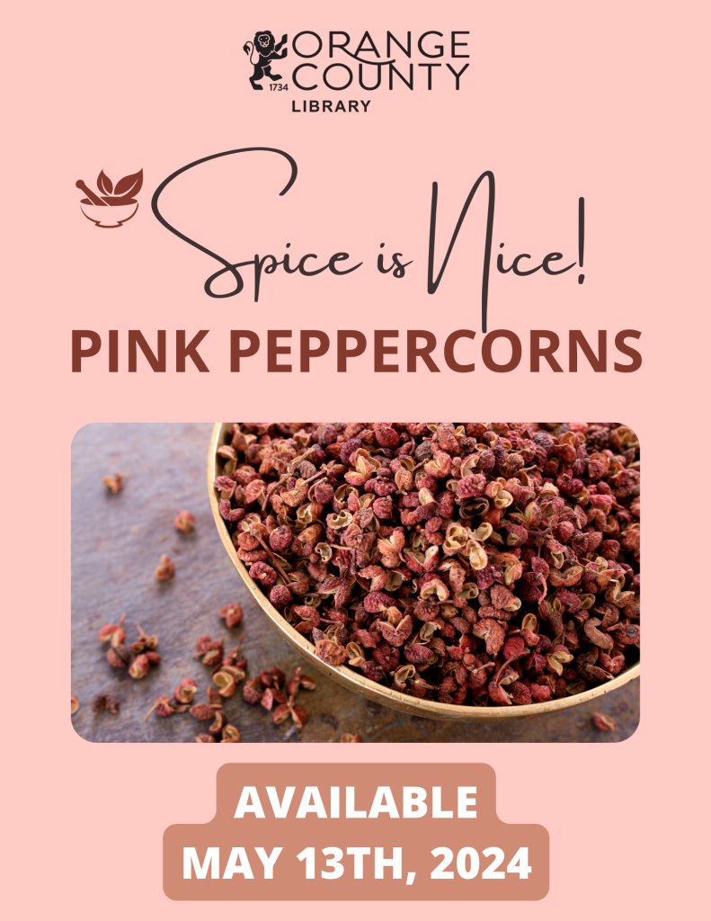 Spice is Nice Pink Peppercorns available May 13, 2024
