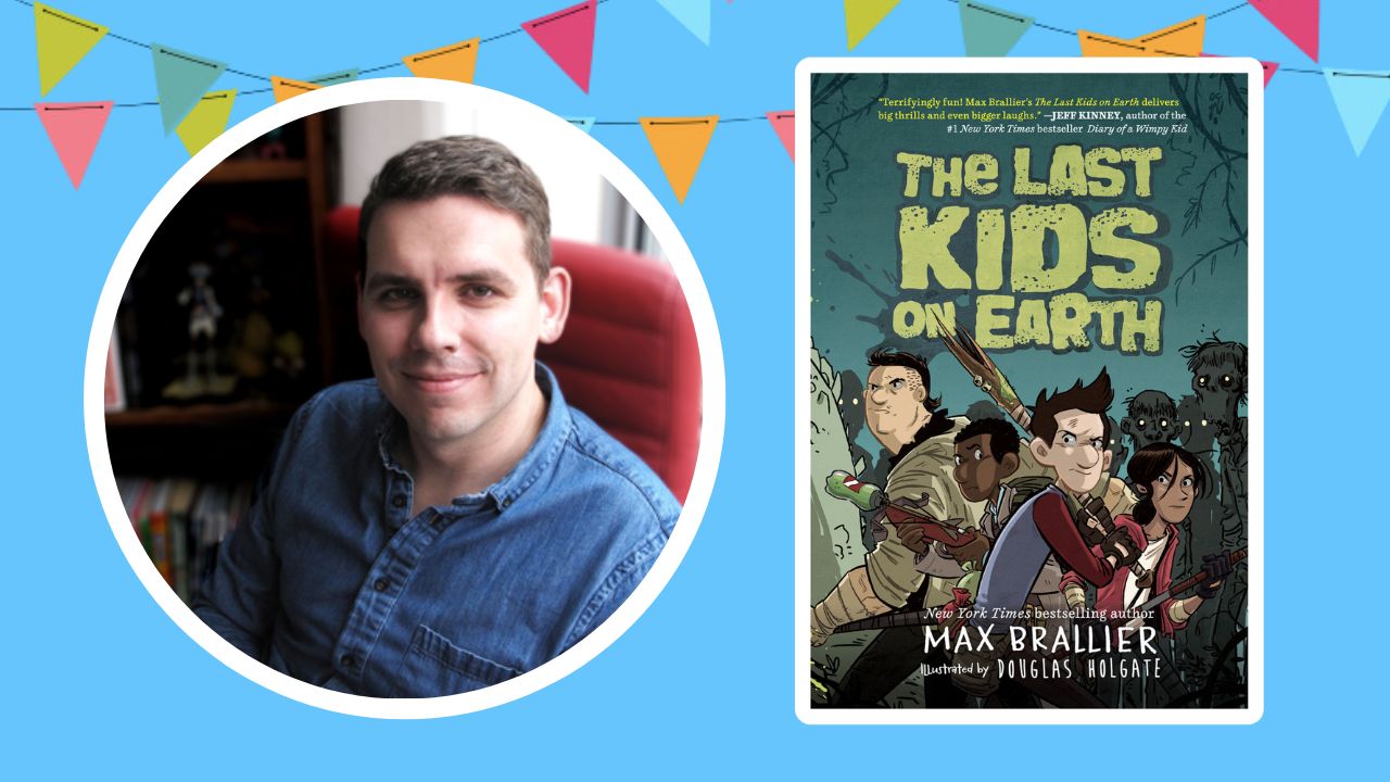 Image of author Max Braillier and his book "The Last Kids on Earth"
