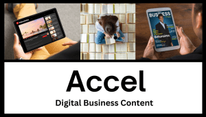 Button to launch Accel: Digital business content